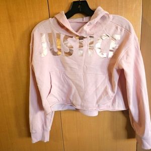 Girls Justice Cropped Hoodie